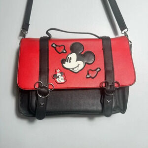 Primark Disney Red & Black Mickey Mouse Bag Tote (satchel) adjustable strap